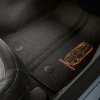 C7 Corvette Grand Sport Front Floor Mats Black With Kalahari Stitching
